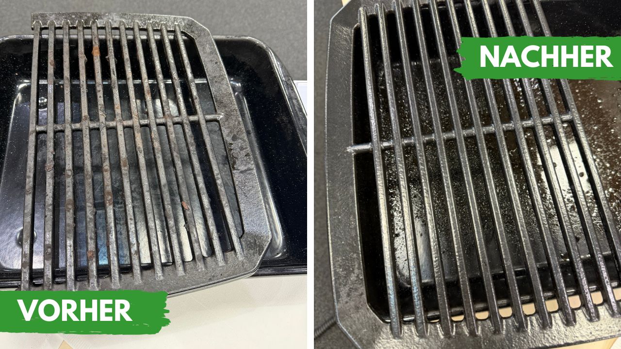 Grillrost reinigen mit AIO Heißluftreiniger
